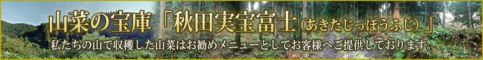 山菜の宝庫「秋田実宝富士(あきたじっぽうふじ)」